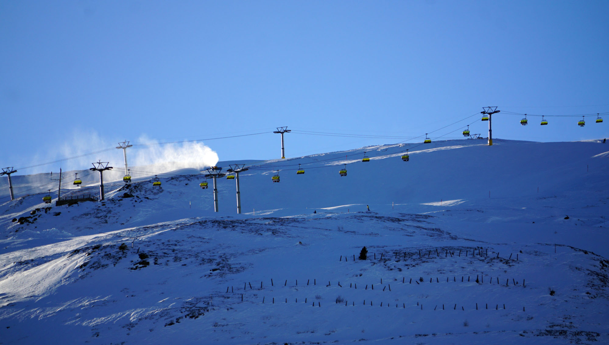 From the first level of the ski lift you can catch a glimpse of what joys lay beyond.